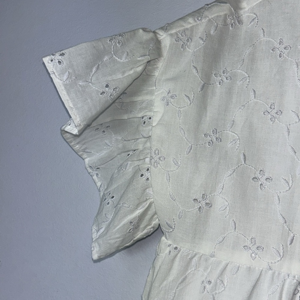 NA-KD Broiderie Anglais Mini Dress - Picture 3 of 9